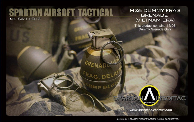 Load image into Gallery viewer, Spartan Airsoft M26 Frag Grenade Dummy (Vietname era)
