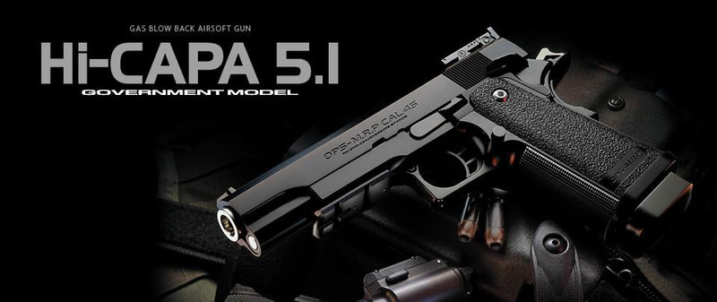 Load image into Gallery viewer, Tokyo Marui HI-CAPA 5.1 Gas Blowback Pistol (Black)
