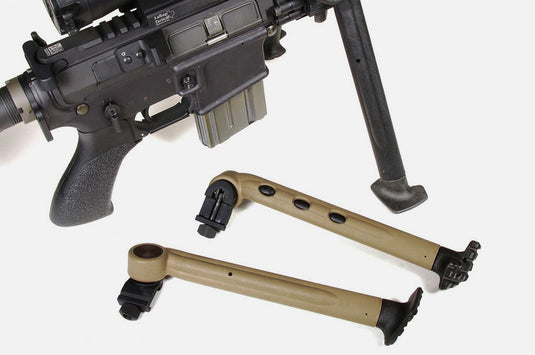 Side Mounted Bipod Leg Set - Tan / Black