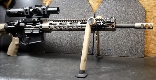 Side Mounted Bipod Leg Set - Tan / Black