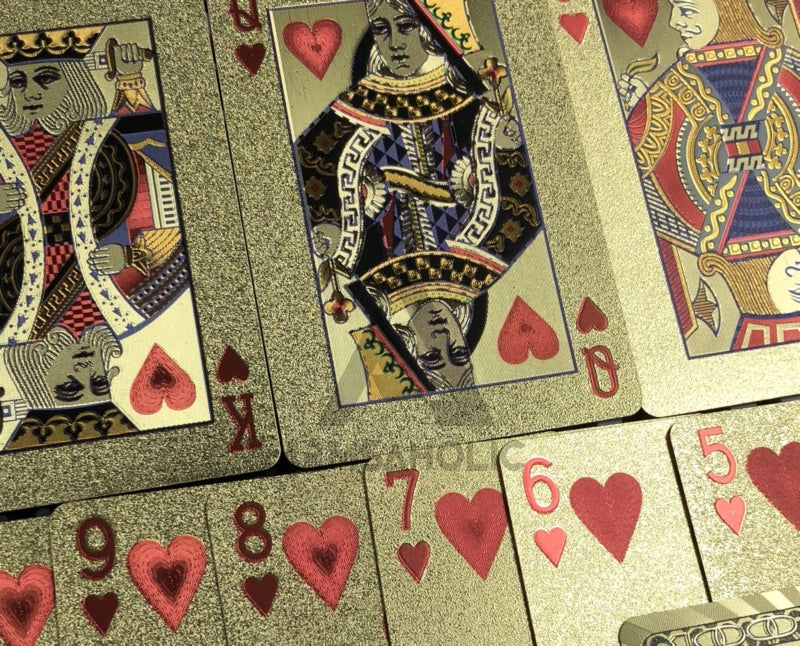 Load image into Gallery viewer, High Quality - Plastic Poker Playing Card Benjamin Franklin - Gold / Silver