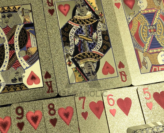 High Quality - Plastic Poker Playing Card Benjamin Franklin - Gold / Silver