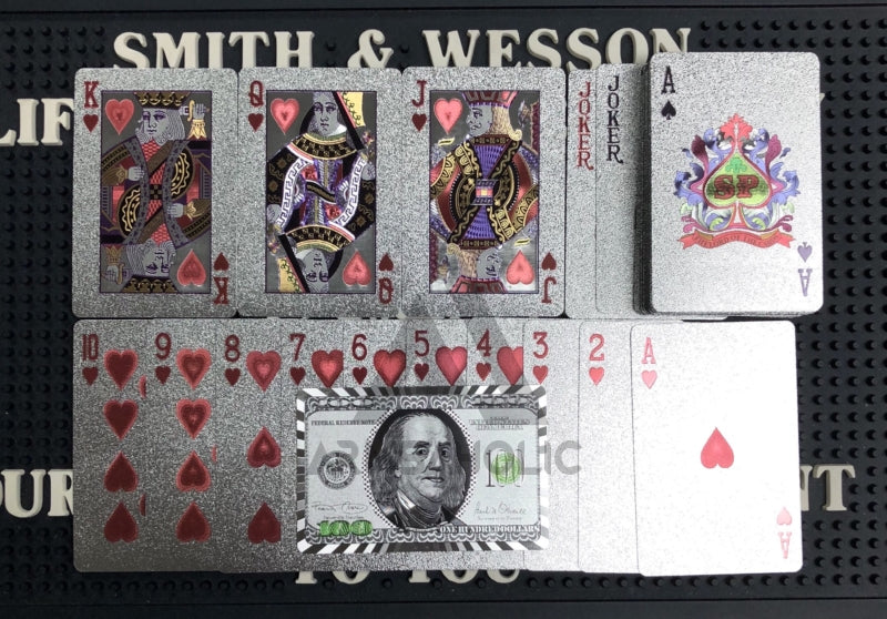 Load image into Gallery viewer, High Quality - Plastic Poker Playing Card Benjamin Franklin - Gold / Silver