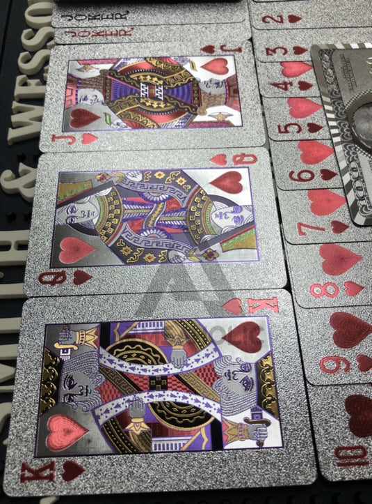 High Quality - Plastic Poker Playing Card Benjamin Franklin - Gold / Silver