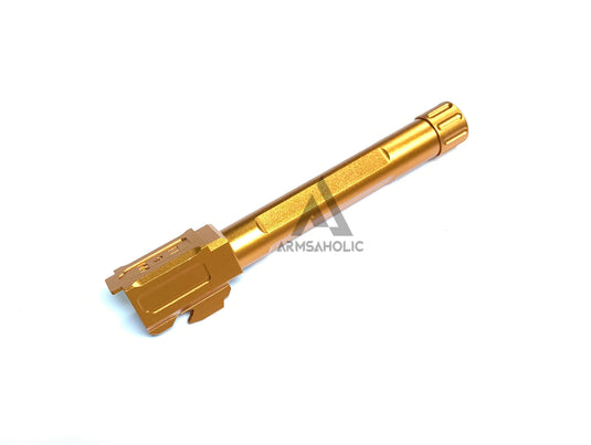 5KU Fl Threaded Barrel for TM Marui G17 (-14mm CCW) Black/Silver