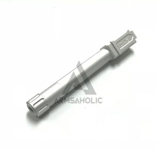 5KU Fl Threaded Barrel for TM Marui G17 (-14mm CCW) Silver