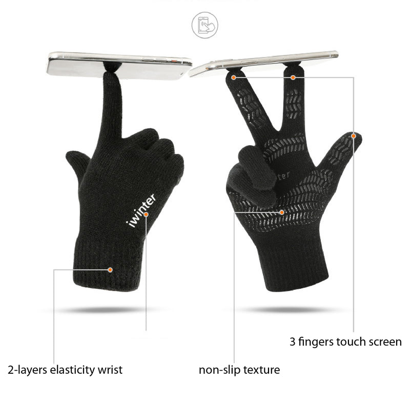 Load image into Gallery viewer, TouchScreen Winter Non-slip Knitting Gloves for outdoor activities, war games, bicycle, motorbike...