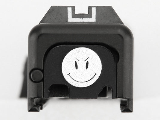 Guns Modify Aluminum CNC GBBU Rear Plate with logo for GBB Housing Set