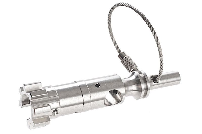 Load image into Gallery viewer, Guns Modify Stainless AR Bolt Key Chain S style (Silver)