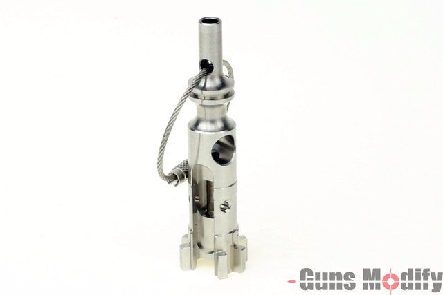Load image into Gallery viewer, Guns Modify Stainless AR Bolt Key Chain S style (Silver)