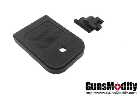 Guns Modify High Tenacity Polymer Magazine Base Pad for Marui/GunsModify G-Series - Black