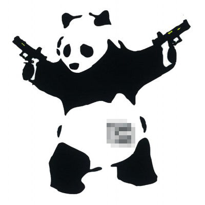 S-style "Akimbo Panda" 3" Die Cut Sticker