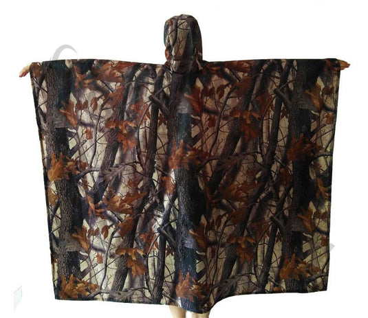 3 in 1 Multi-function WATERPROOF RIPSTOP HOODED PONCHO RAIN COAT TENT ARMY CAMO