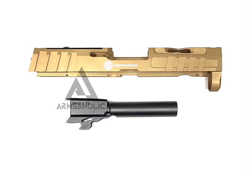 Load image into Gallery viewer, NOVA CNC Aluminum P320 XCarry Spectre Slide Set For Umarex SIG M18 GBB Series - Desert Sand