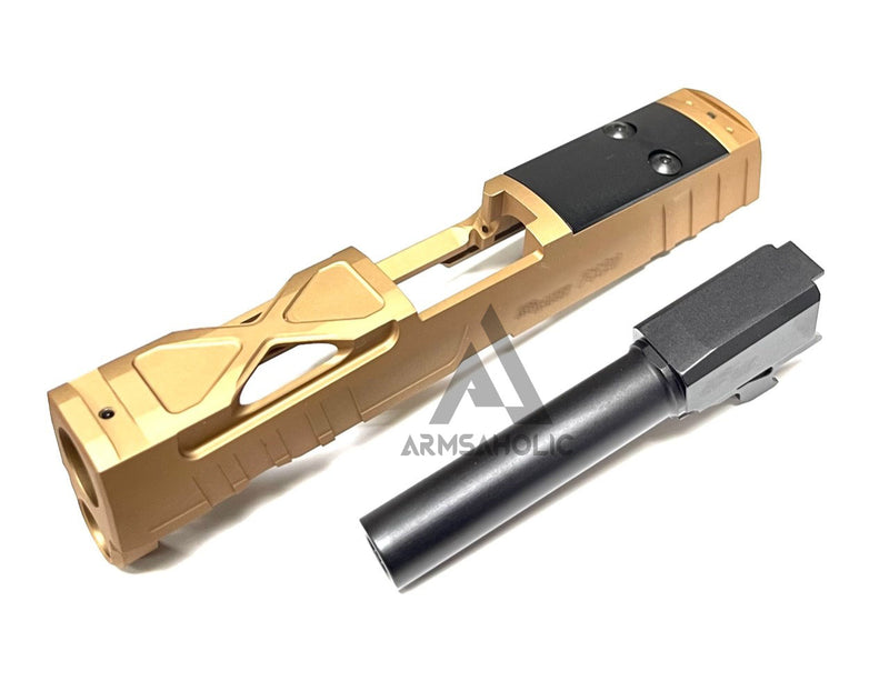 Load image into Gallery viewer, NOVA CNC Aluminum P320 XCarry Spectre Slide Set For Umarex SIG M18 GBB Series - Desert Sand