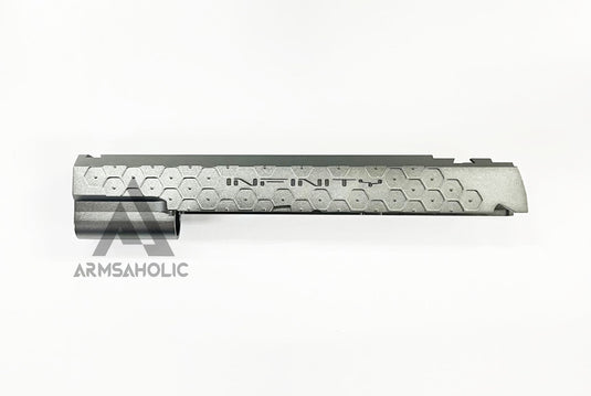 Bomber CNC Aluminum ( Hex Style ) Slide for Marui Hi-Capa / 1911 GBB - Grey