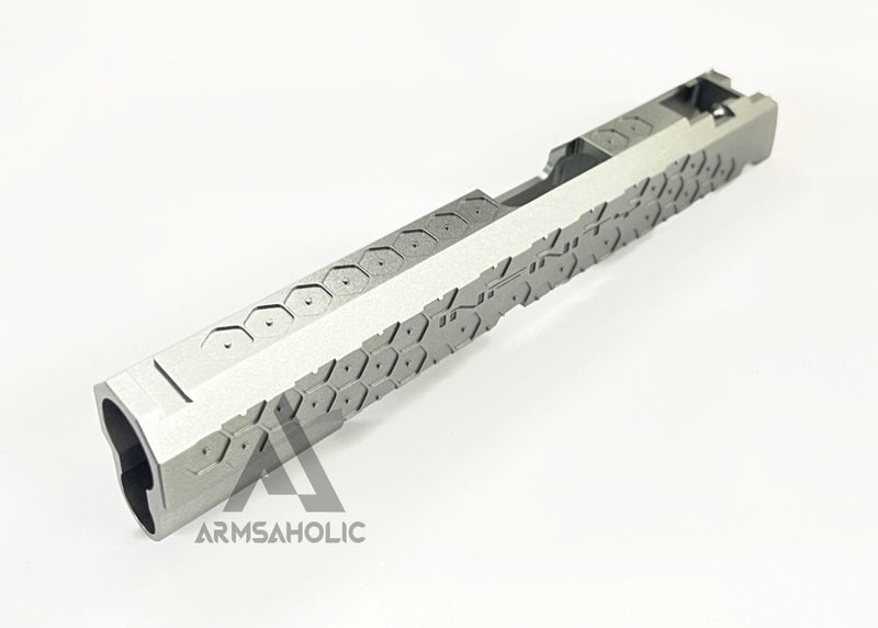Load image into Gallery viewer, Bomber CNC Aluminum ( Hex Style ) Slide for Marui Hi-Capa / 1911 GBB - Grey