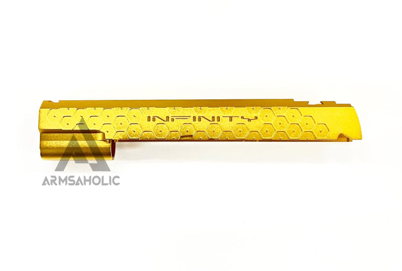 Load image into Gallery viewer, Bomber CNC Aluminum ( Hex Style ) Slide for Marui Hi-Capa / 1911 GBB - Gold