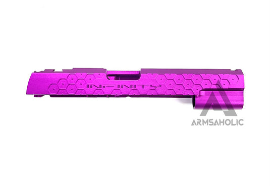 Bomber CNC Aluminum ( Hex Style ) Slide for Marui Hi-Capa / 1911 GBB - Purple