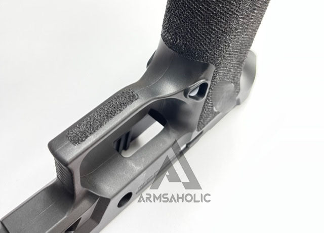 Load image into Gallery viewer, ArmsAholic Custom A-Style T-Series Carry Full Size Lower Frame For VFC M17/M18/P320 Airsoft GBB Black