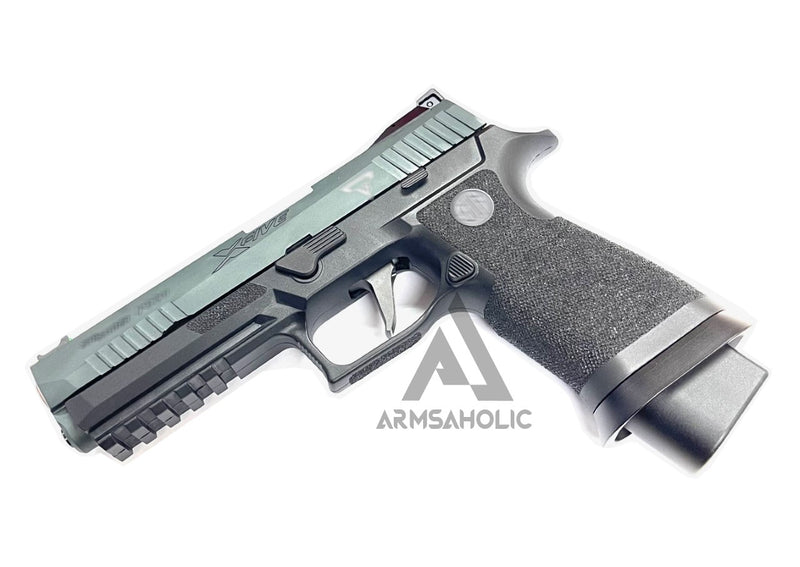 Load image into Gallery viewer, ArmsAholic Custom A-Style T-Series Carry Full Size Lower Frame For VFC M17/M18/P320 Airsoft GBB Black