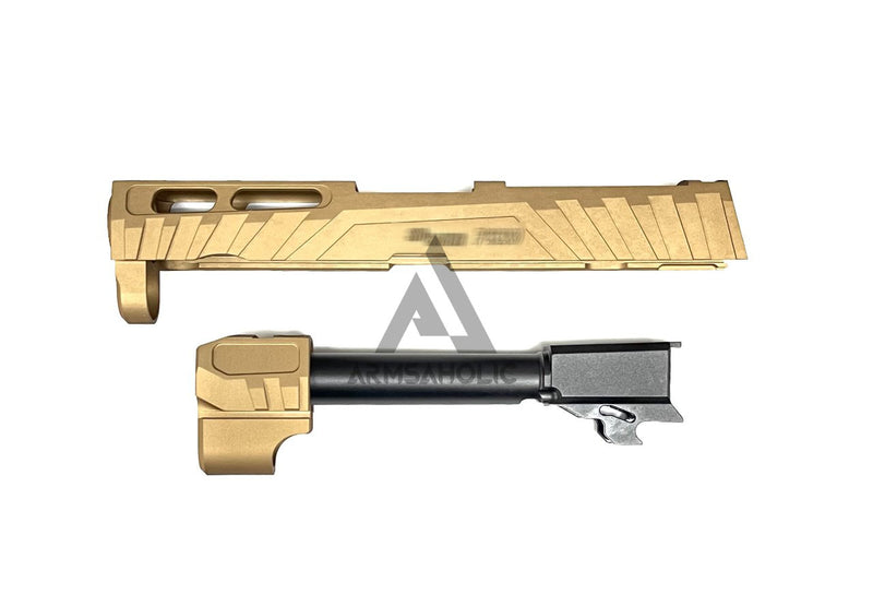 Load image into Gallery viewer, NOVA CNC Aluminum P320 Spectre Comp Slide Set For SIG AIR M17/ M18 GBB Series - Tan