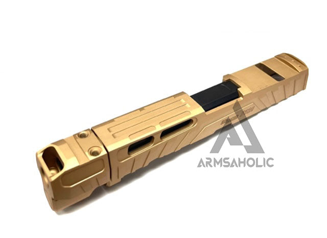 Load image into Gallery viewer, NOVA CNC Aluminum P320 Spectre Comp Slide Set For SIG AIR M17/ M18 GBB Series - Tan