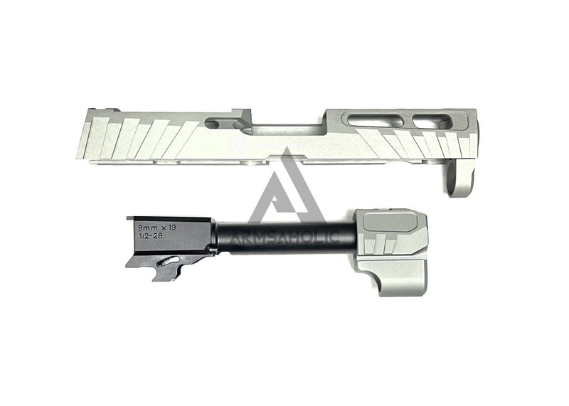 Load image into Gallery viewer, NOVA CNC Aluminum P320 Spectre Comp Slide Set For SIG AIR M17/ M18 GBB Series - Grey
