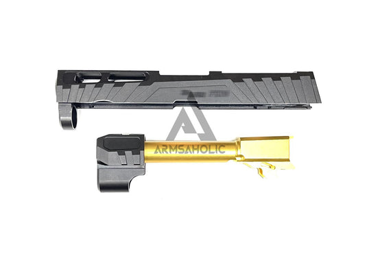 NOVA CNC Aluminum P320 Spectre Comp Slide Set For SIG AIR M17/ M18 GBB Series - Black