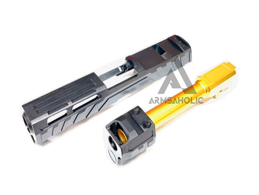 NOVA CNC Aluminum P320 Spectre Comp Slide Set For SIG AIR M17/ M18 GBB Series - Black