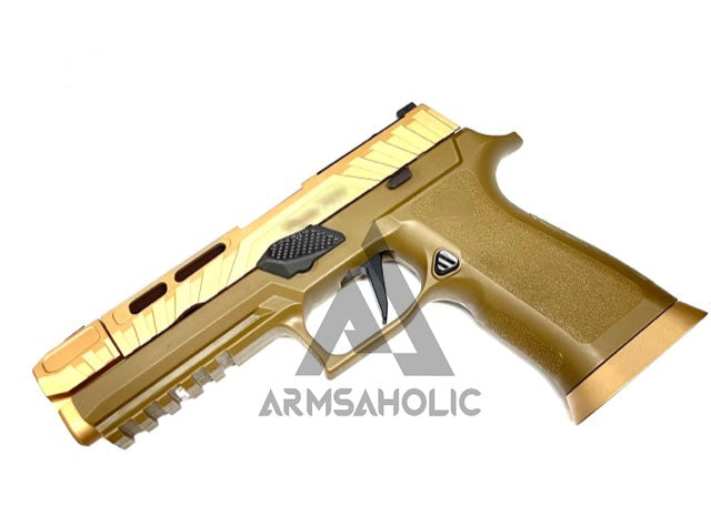 Load image into Gallery viewer, NOVA CNC Aluminum P320 Spectre Comp Slide Set For SIG AIR M17/ M18 GBB Series - Black