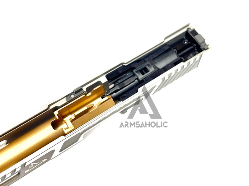 Load image into Gallery viewer, Nova - T-Style 34 MOS RMR CNC Aluminum Slide Set for Marui G17/34 GBB Tactical Shiny Silver