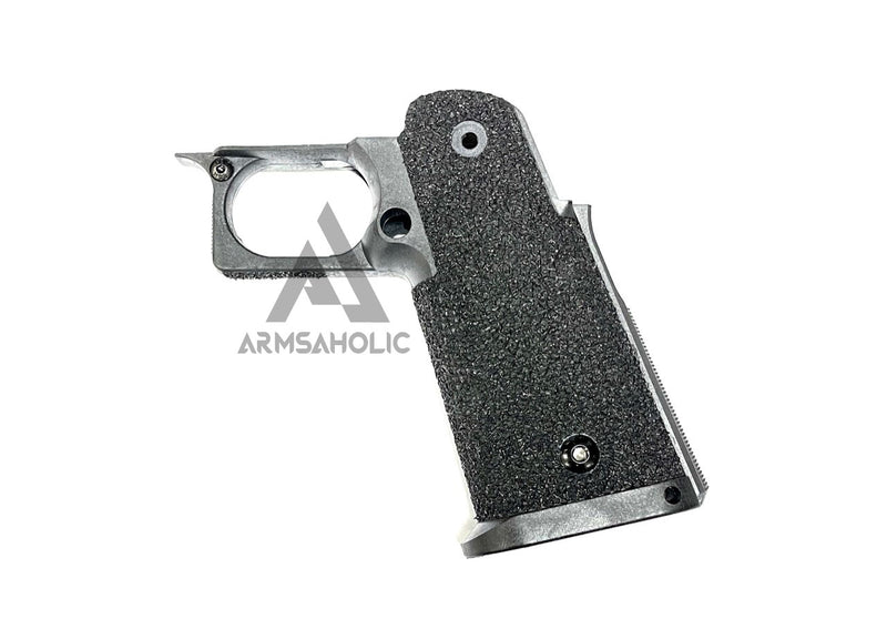 Load image into Gallery viewer, ArmsAholic Custom S-style Block Barrel JW3 Style Stipple Lower Frame 02 For Marui HI-CAPA Airsoft GBB Black