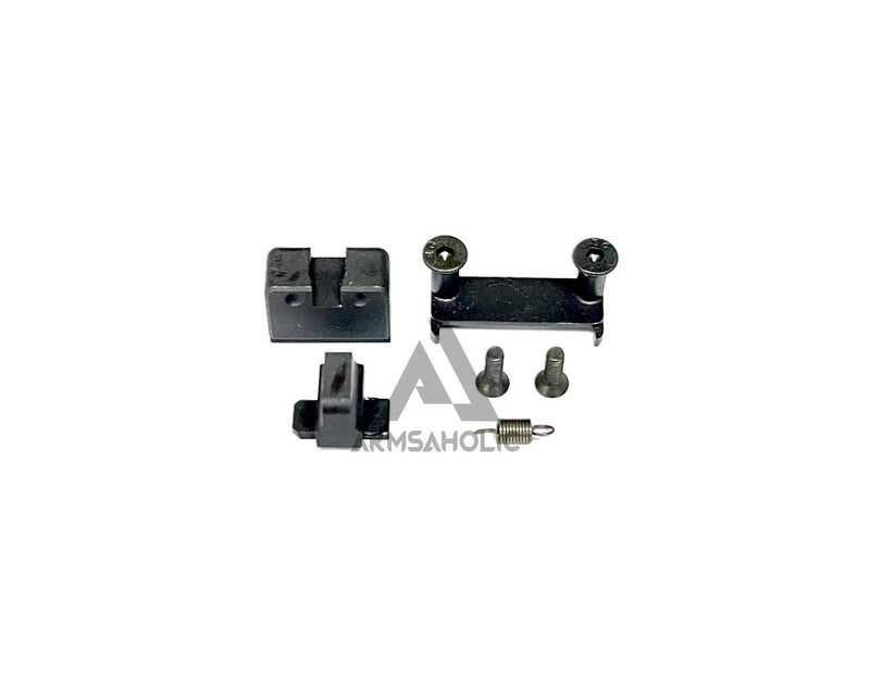 Load image into Gallery viewer, NOVA CNC Aluminum P320 NOS Reptile Cut Slide Set For Umarex SIG M18 GBB Series - Black