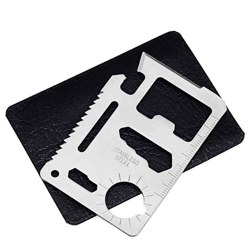 Load image into Gallery viewer, 11-IN-1 Multi Function Survival Card Tool Outdoor Camping Hiking Emergency Gear