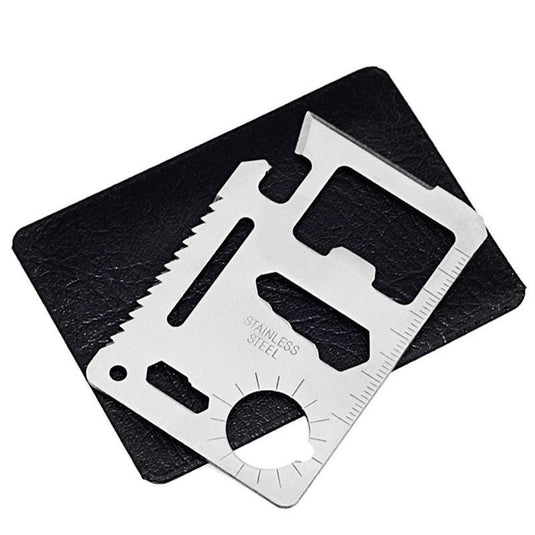 11-IN-1 Multi Function Survival Card Tool Outdoor Camping Hiking Emergency Gear