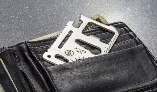 11-IN-1 Multi Function Survival Card Tool Outdoor Camping Hiking Emergency Gear
