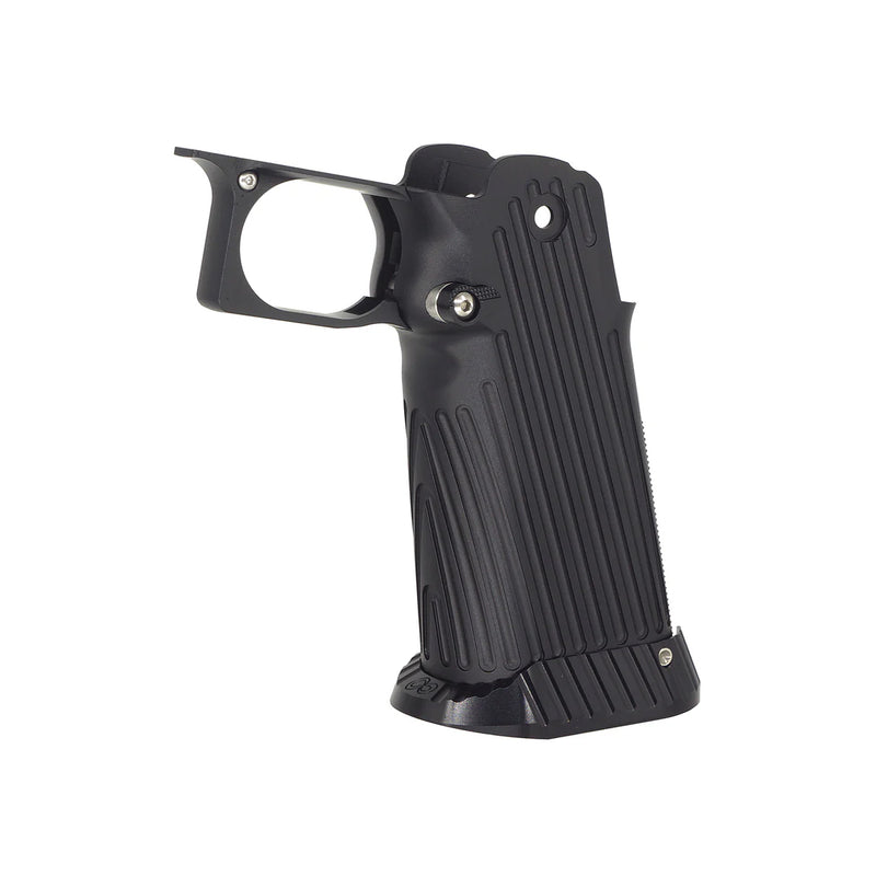 Load image into Gallery viewer, 5KU CNC Aluminum Grip Type.2 for Marui Hi-Capa GBB Airsoft - Black (5KU-GB-490-BK)
