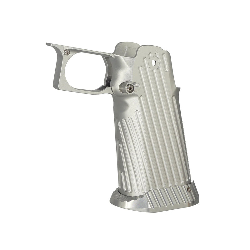 Chargez l'image dans la visionneuse de la galerie, 5KU CNC Aluminum Grip Type.2 for Marui Hi-Capa GBB Airsoft - Silver (5KU-GB-490-S)
