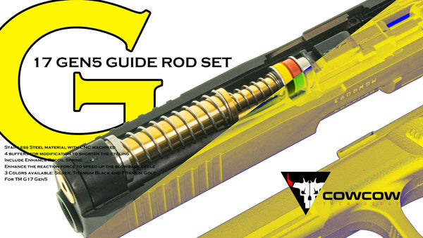 Load image into Gallery viewer, COWCOW G17 Gen5 SS Guide Rod Set (CCT-TMG-074 to 176)
