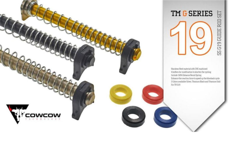 Load image into Gallery viewer, COWCOW Stainless Steel Recoil Spring Guide Rod Set for G19 #CCT-TMG-022
