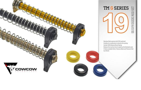 COWCOW Stainless Steel Recoil Spring Guide Rod Set for G19