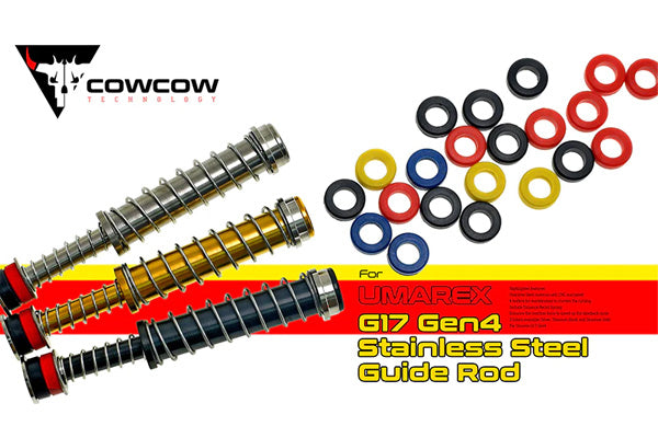 COWCOW Stainless Steel Guide Rod Set For Umarex G17 Gen4 (Gold) #CCT-UMAREX-005