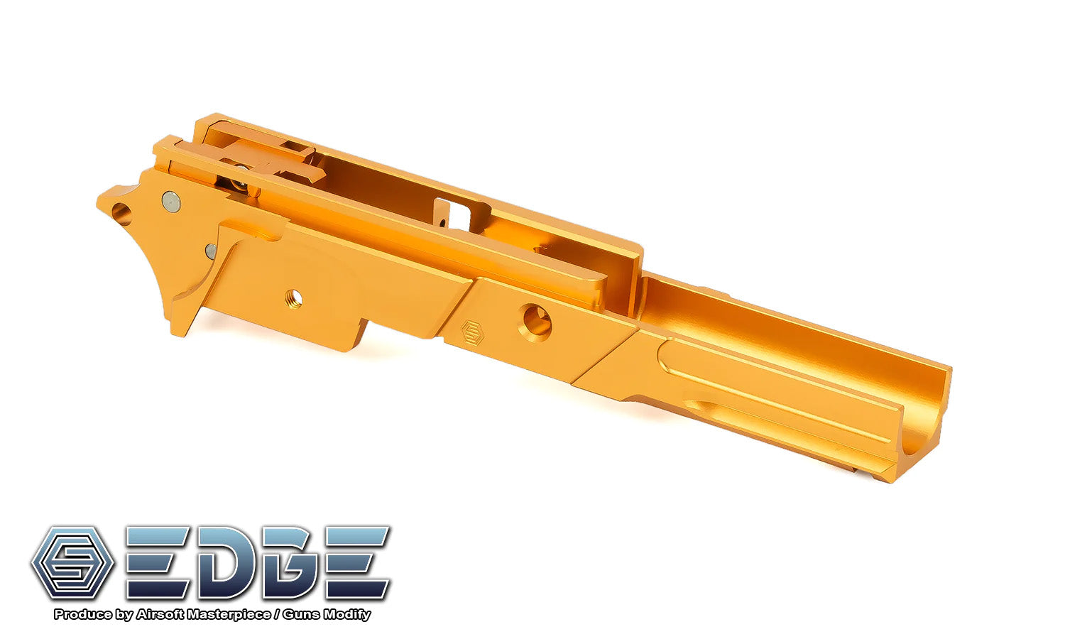 EDGE Custom "STRAT" 3.9 inch Aluminum Frame for Hi-Capa - Orange #EDGE-AF001-39-OR