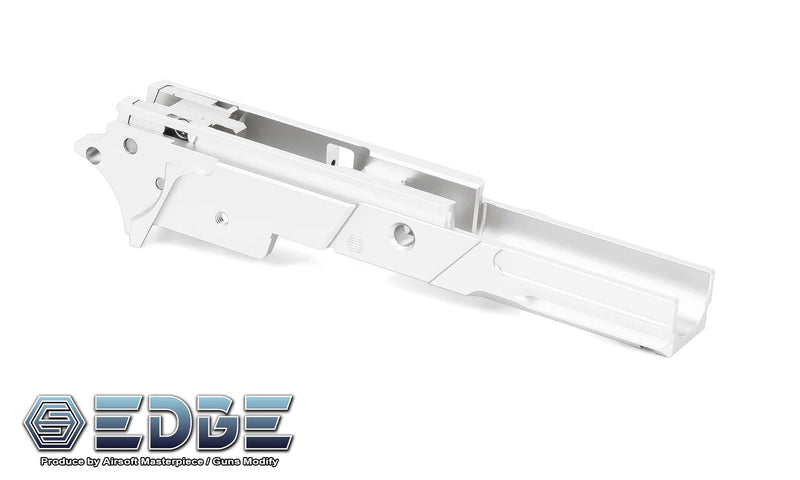 Load image into Gallery viewer, EDGE Custom &quot;STRAT&quot; 3.9 inch Aluminum Frame for Hi-Capa - Silver #EDGE-AF001-39-SL

