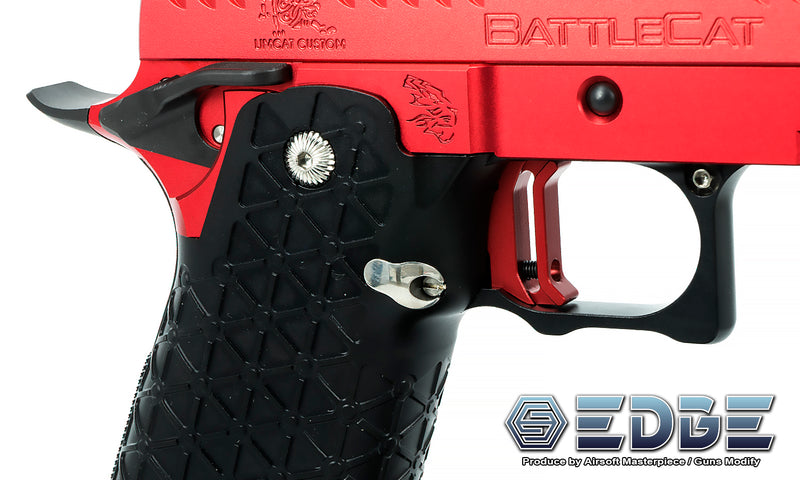 Load image into Gallery viewer, EDGE &quot;LimCat BattleCat&quot; Aluminum Frame 3.9&quot; for Hi-CAPA - Red #EDGE-AF002-39-RD
