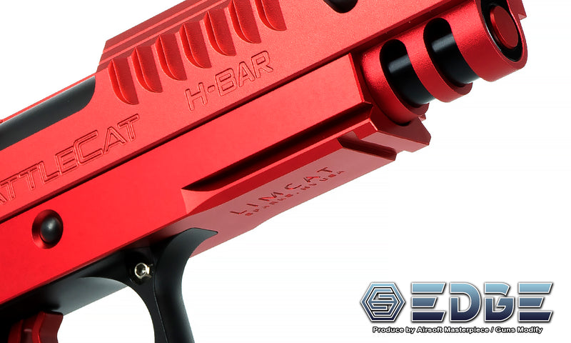 Load image into Gallery viewer, EDGE &quot;LimCat BattleCat&quot; Aluminum Frame 3.9&quot; for Hi-CAPA - Red #EDGE-AF002-39-RD
