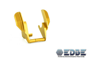 EDGE Custom “ALBATROSS” Aluminum Ambi Thumb Safeties for Hi-CAPA / 1911 gold