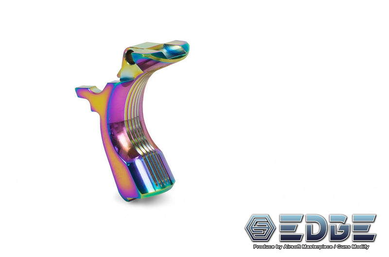 Load image into Gallery viewer, EDGE Custom “DIOMEDEA” Stainless Steel Grip Safety for Hi-CAPA - Rainbow
