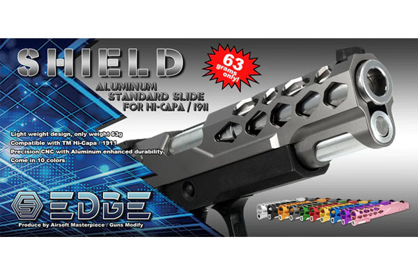 Load image into Gallery viewer, EDGE “SHIELD” Aluminum Standard Slide for Hi-CAPA/1911 #EDGE-SL001
